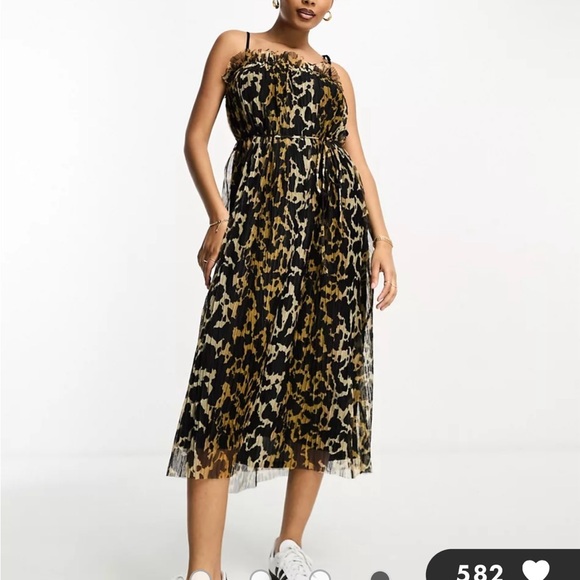 River Island leopard print dress size 12 NWT - Picture 3 of 4